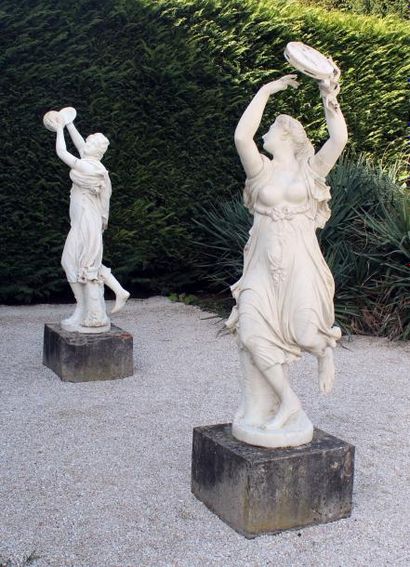 null Jean-Baptiste CLÉSINGER (1814-1883) Deux Zingaras, danseuses napolitaines aux...