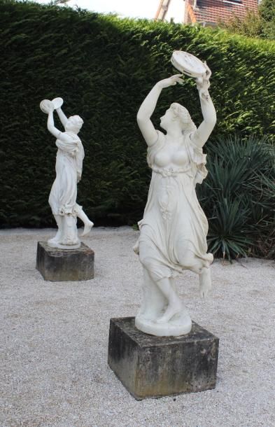 null Jean-Baptiste CLÉSINGER (1814-1883) Deux Zingaras, danseuses napolitaines aux...