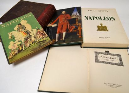null Lot de trois livres sur Napoléon Ier et un volume l'Illustration 1916 en mauvais...