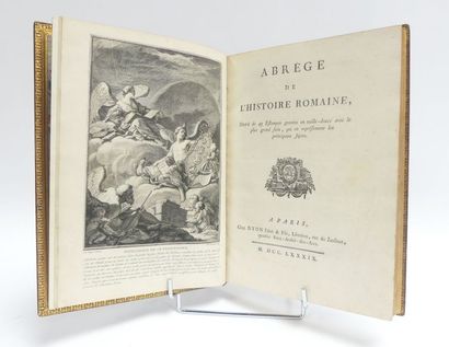 null [Abbé MILLOT]. Abrégé de l’Histoire Romaine. A Paris, Chez Nyon, 1789. Un vol....
