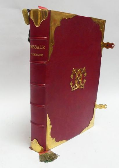 null MISSALE Romanum (…). Namur, Wesmael-Legros, 1845. Un vol. in-folio, (60)-526-cviii-34-6...