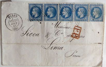 null FRANCE Emissions 1770/1900 : Collection de lettres, marques postales et timbres...