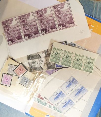 null FRANCE - MONACO – EUROPE : Ensemble de timbres neufs et oblitérés, en 2 cla...