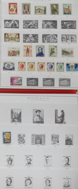 null NON VENU - Deux ALBUMS timbres Monaco (incomplets)