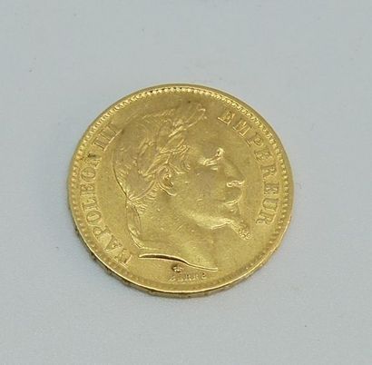 null PIECE de 20 francs or Napoléon III