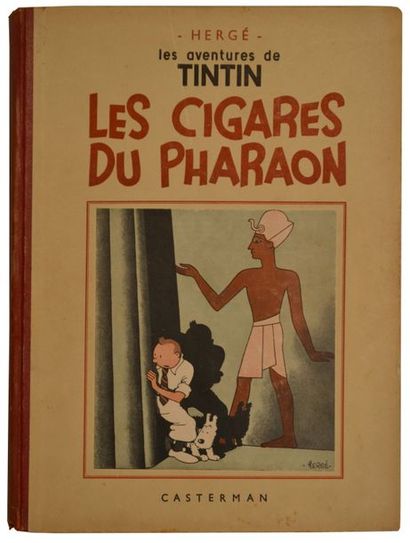 null HERGÉ. TINTIN, Les Cigares du Pharaon. Edition noir et blanc dite petite image...