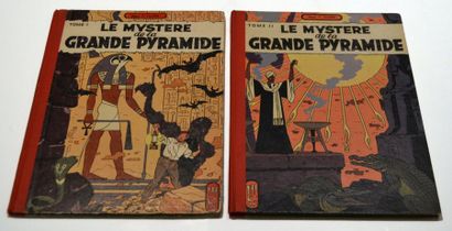 null Edgar Pierre JACOBS. Le mystère de la grande pyramide tome I et II Le papyrus...