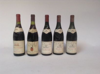 null Lot de 5 BLLES dont 3 BLLES de Bourgueil 1985, 1 BLLE de Saint-Nicolas de Bourgueil...