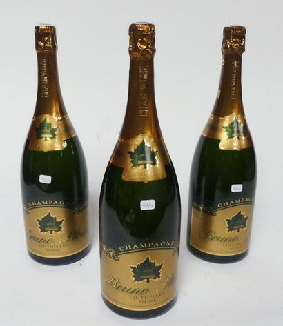 null Trois MAGNUMS CHAMPAGNE brut BRUNO PLOIX