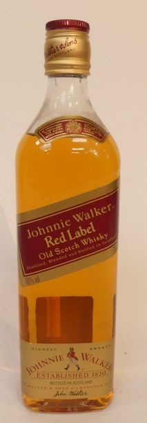 null 6 blles WHISKY JOHNNY WALKER RED LABEL 75 CL