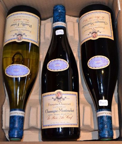 null LOT DE 6 BLLES: 2 POUILLY FUISSE 2011, 1 PULIGNY MONTRACHET 2011, 1 MEURSAULT...