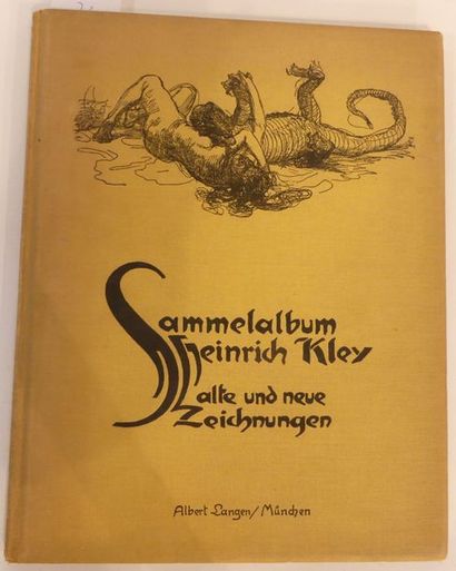 null KLEY (Heinrich). Sammel-Album. Alte und neue Zeichnungen. München, Albert Langen,...