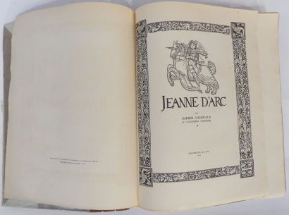 null HANOTAUX (Gabriel). Jeanne d’Arc. Paris, Hachette, 1911. Un vol. in-folio, broché,...