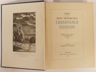 null HAYWARD (Arthur). Lives of the most remarkable criminals (…). Collected from...