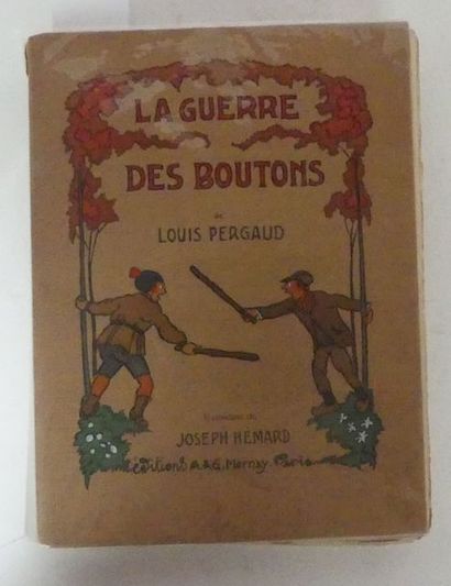 null PERGAUD (Louis). La Guerre des boutons. Paris, Ed. Mornay, 1927. Un vol. in-8,...