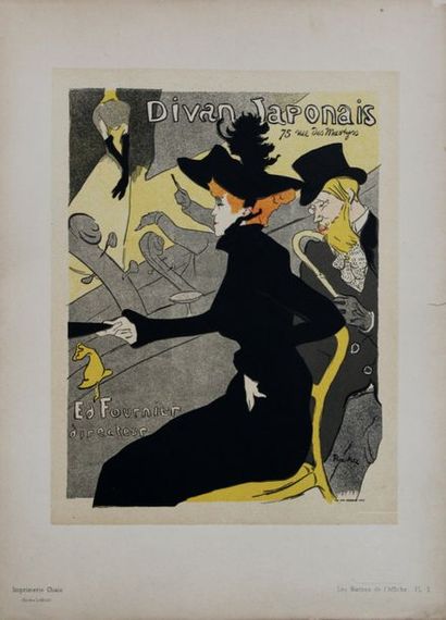 null Henri de TOULOUSE-LAUTREC (1864-1901) Le Divan japonais. Les maîtres de l'affiche,...