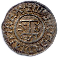 null LOUIS III LE JEUNE 879-882. Monogramme de Louis entourée de la légende MISERICORDIA...