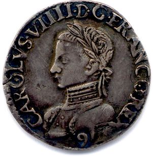 null CHARLES IX 1560 – 1574. Demi-teston d’argent MDLIII (1563) 9, Rennes. (4,69...