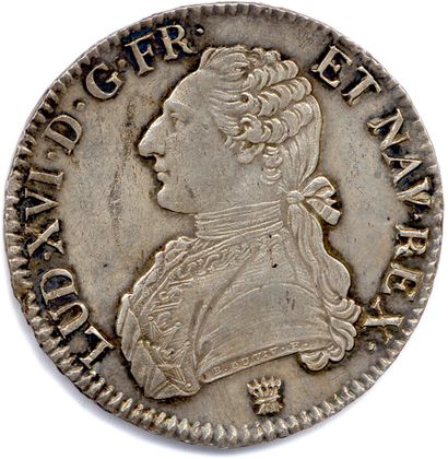 null LOUIS XVI 1774-1793. Écu d’argent aux lauriers 1790 I = Limoges. (29,19 g) T.B/Très...