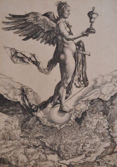 null Albrecht DÜRER (1471-1528) - Charles Amand-Durand (1831-1904). Némesis. Héliogravure...