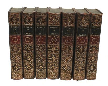 null PIRON Alexis, Oeuvres complètes, Paris, Lambert, 1776, 7 volumes in-8. Reliure...