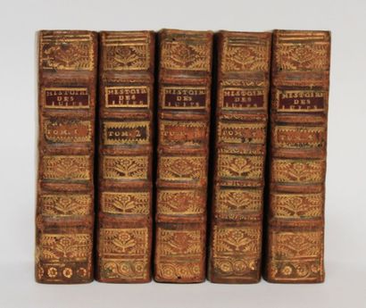 null FLAVIUS JOSEPH, Histoire des Juifs, Paris, Louis Rolland, 1706. Cinq volumes...
