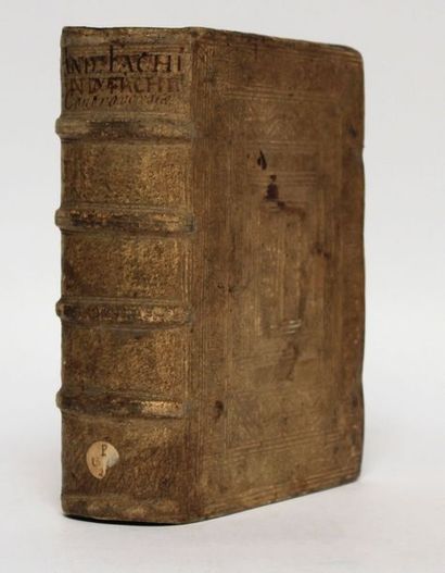 null [RELIURES] Andreae Fachinei Controversarium juris libri decem, Coloniae Agrippinae,...