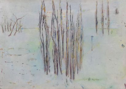 null Les arbres, huile sur toile, 60 x 81 cm
