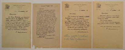 null LEAUTAUD (Paul) écrivain français (1872-1956) 4 lettres autographes signées...