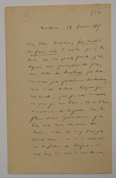 null MISTRAL (Frédéric) écrivain et lexicographe français (1830-1914) Lettre autographe...