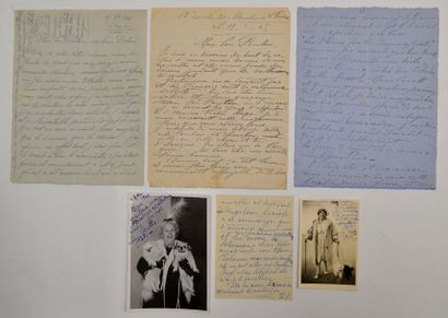 null VALORE (Lucie) artiste peintre française (1878-1965) 3 lettres autographes signées...
