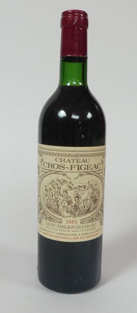 null 12 blles Château Cros-Figeac Saint Emilion Grand cru 1981