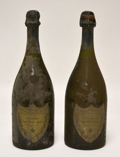 null Deux blles de champagne Dom Pérignon 1966.