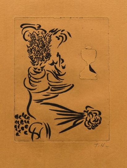 null Jacques HÉROLD (1910-1987, illustrateur). L'Archangélique. Chemise contenant...