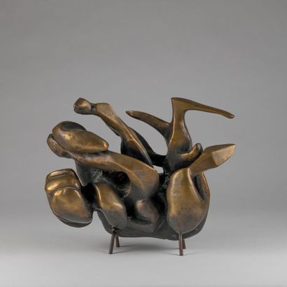 null Etienne MARTIN (1913-1995). "Petit canard". Epreuve en bronze à patine médaille....