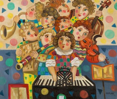 null Isaac KAPLAN (Né à Mozer en Biélorussie en 1969). L'orchestre des jeunes enfants....
