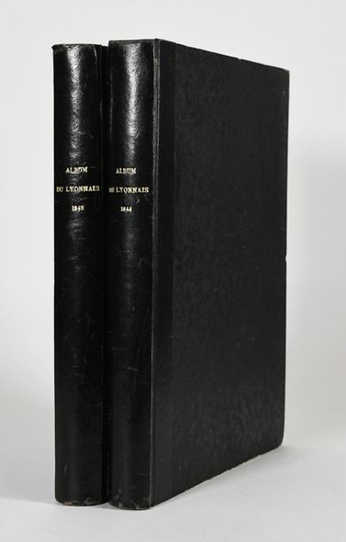 null BOITEL (L). ALBUM DU LYONNAIS. Lyon, Boitel, 1843-44. 2 volumes in-4°, demi...