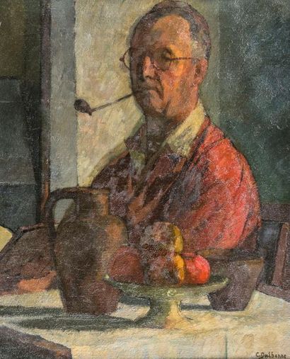 null Claudius DALBANNE dit Claude DALBANNE (1877- 1964). Autoportrait de l'artiste...