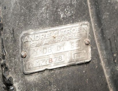 null Citroën Traction 7S of August 16, 1934 (according to information from the Citroën...