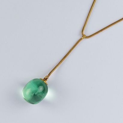 From the Baccarat house, drop model necklace,...
