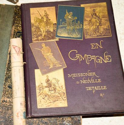 null Livres et gravures anciennes dont En Campagne illustrations de Meissonnier,...
