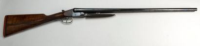 null Fusil de chasse juxtaposé GALAND, calibre 10/65, canons damas, bacule droite,...
