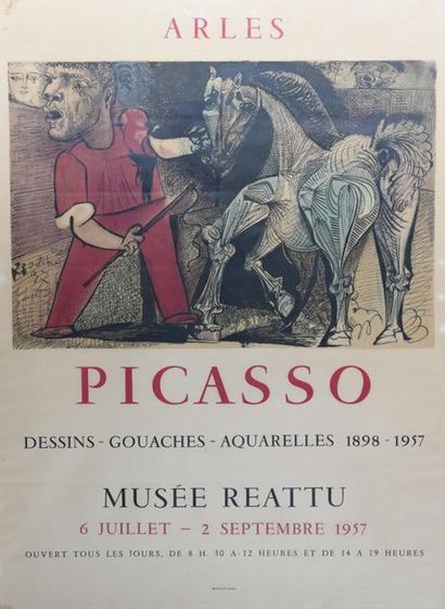 Affiche Picasso Exposition au musée Reattu,...