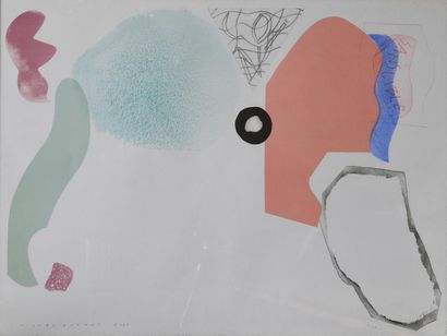 null Michel DUPORT (born in 1943). 
 Composition. 1999.
Colour lithograph signed...