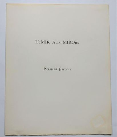null Antoni TAPIES (1923-2012).
"l'éMIR AUx MIROirs";
Lithographie couleur signée,...