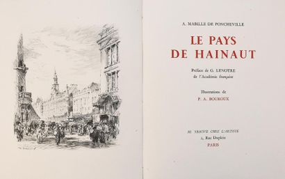 null BOUROUX (P.A.). 
MABILLE DE PONCHEVILLE (A). LE PAYS DE HAINAUT. Paris, chez...