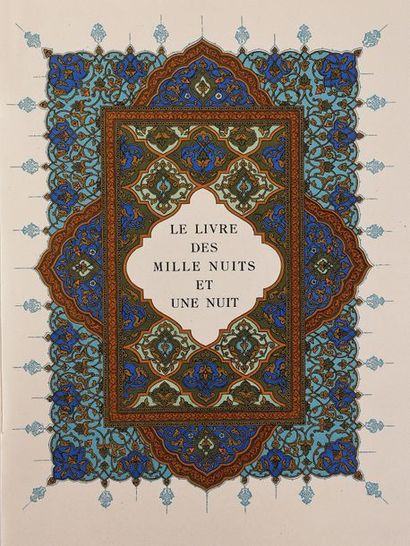 null CARRE (L.) (1878-1942). 
MILLE NUITS ET UNE NUIT (Le Livre des). Paris, H. Piazza,...
