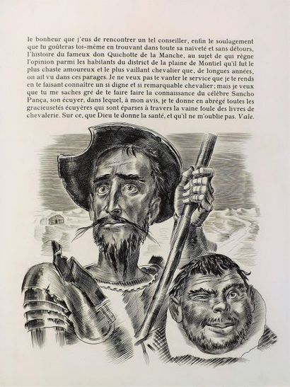 null DECARIS (1901-1988).
CERVANTÈS (M. de). DON QUICHOTTE DE LA MANCHE. Illustré...