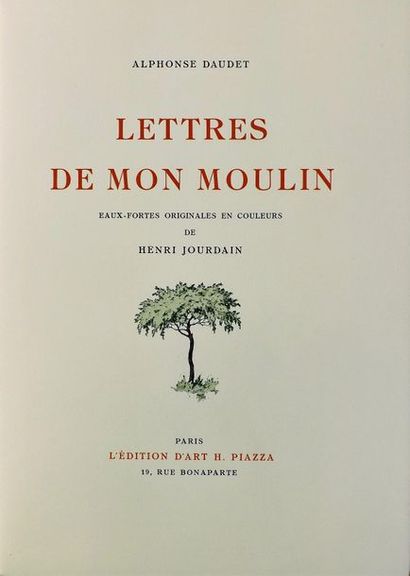null JOURDAIN (H.) (1864-1931).
DAUDET (A). LETTRES DE MON MOULIN. Paris, Piazza,...