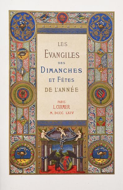 null [LIVRE D’HEURES - CURMER (L)]. LES EVANGILES DES DIMANCHES ET FETES DE L'ANNEE....